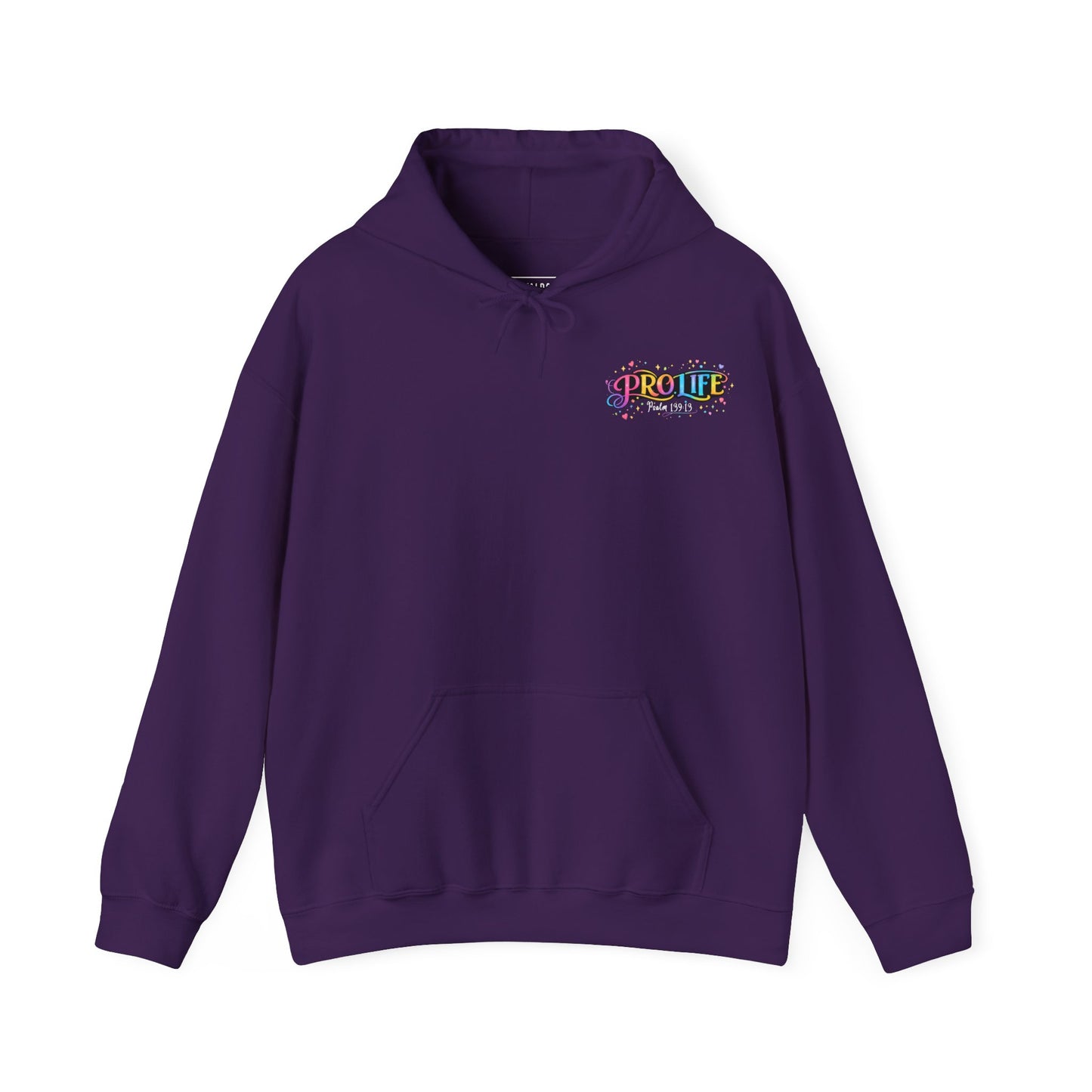 Pro-Life Christian Hoodie, Psalm 139 "You Knit Me Together" Heavy Blend Hooded Sweatshirt