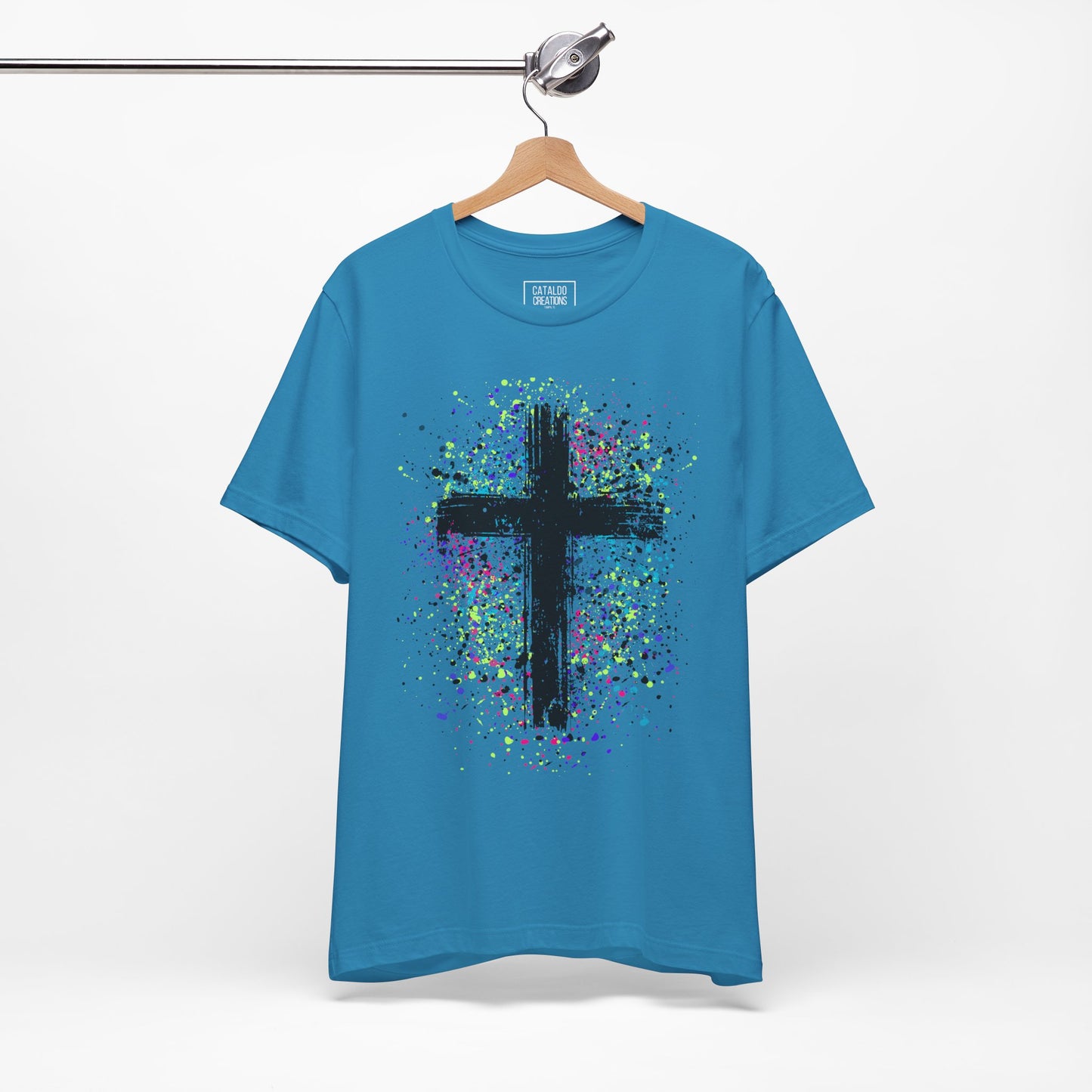 Vibrant Cross Adult Short Sleeve Tee