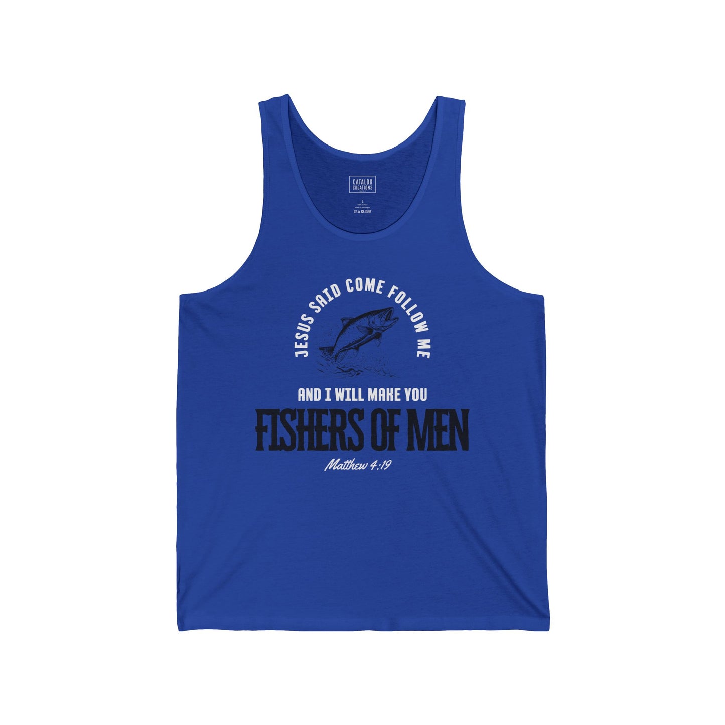 Fishers Of Men Jesus Tank Top, Unisex Scripture Tank