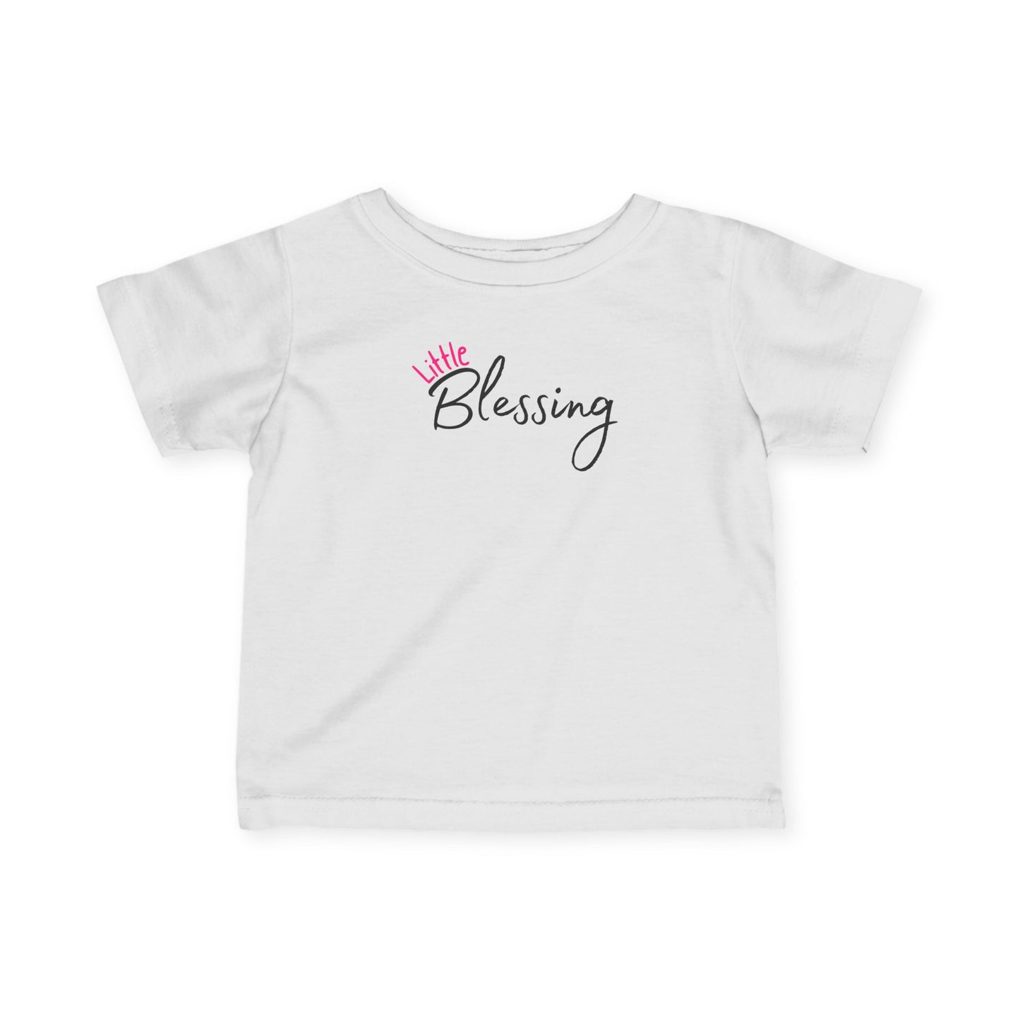 Infant Girl Tee - "Little Blessing" Script Baby Shirt | Newborn Gift, Baby Shower