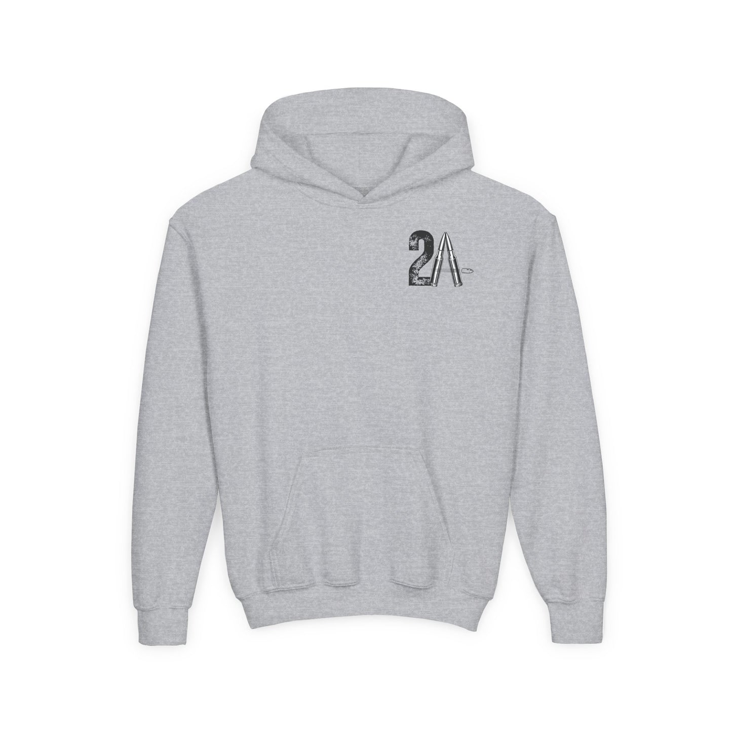 Youth 2nd Amendment Flag Design Hoodie, Kids 2A Sweatshirt, Gift for Teens, Patriotic Apparel, Flag Hoodie