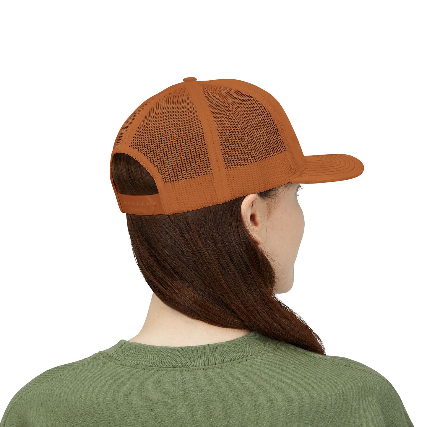 Faith-Inspired Snapback Trucker Cap with Embroidered Cross Design