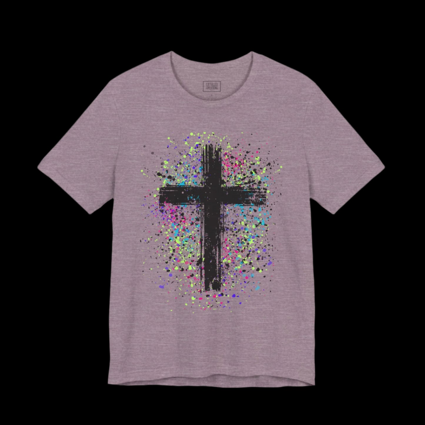 Vibrant Cross Adult Short Sleeve Tee