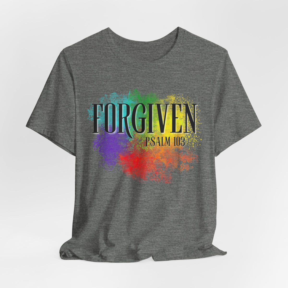 Forgiven Christian T-Shirt | Psalm 103 Bible Verse Faith Tee
