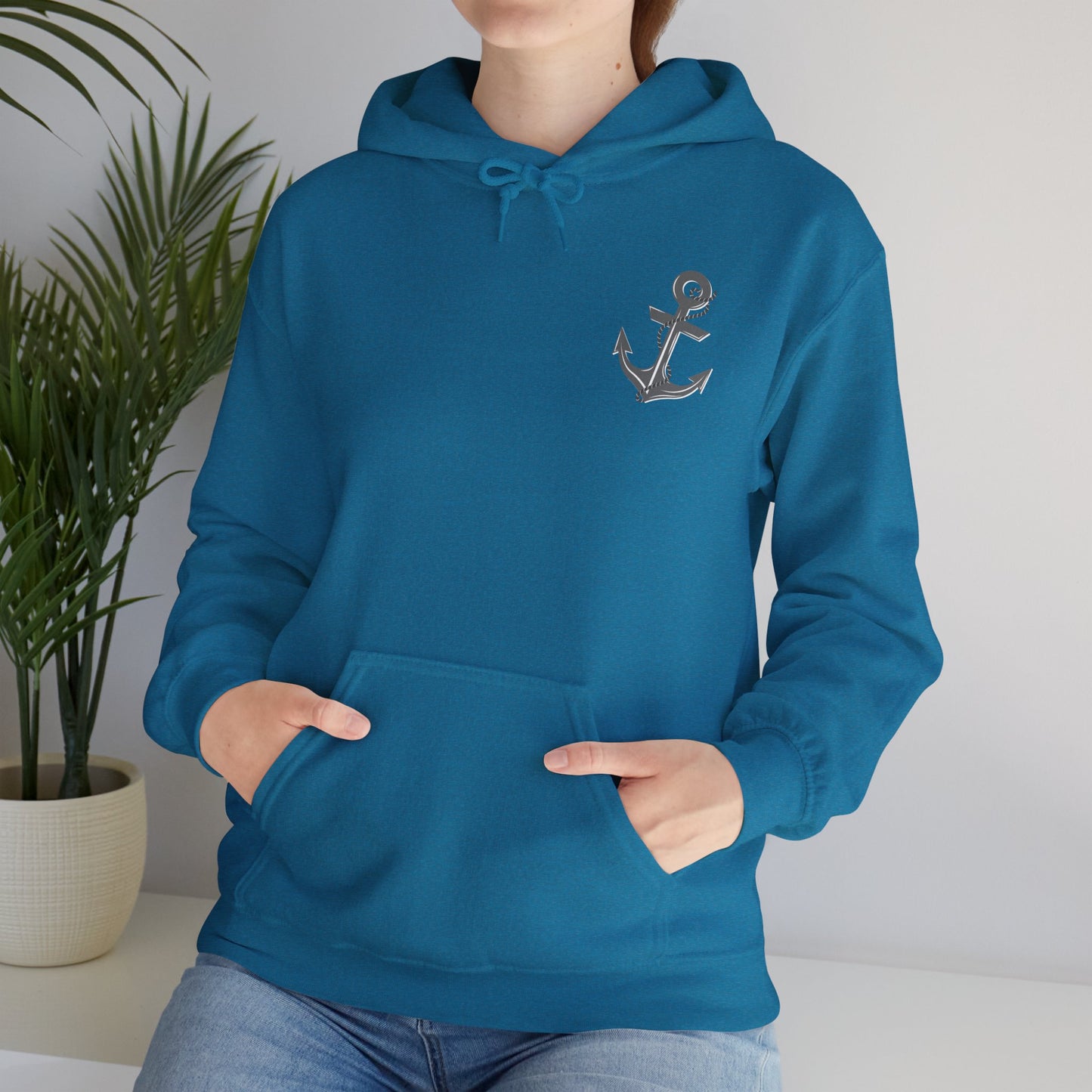 When The Storm Is Raging, My Anchor Never Fails Christian Nautical Hoodie, Anchored In The Lord Hooded Sweatshirt, Hebrews Bible Verse SweatShirt