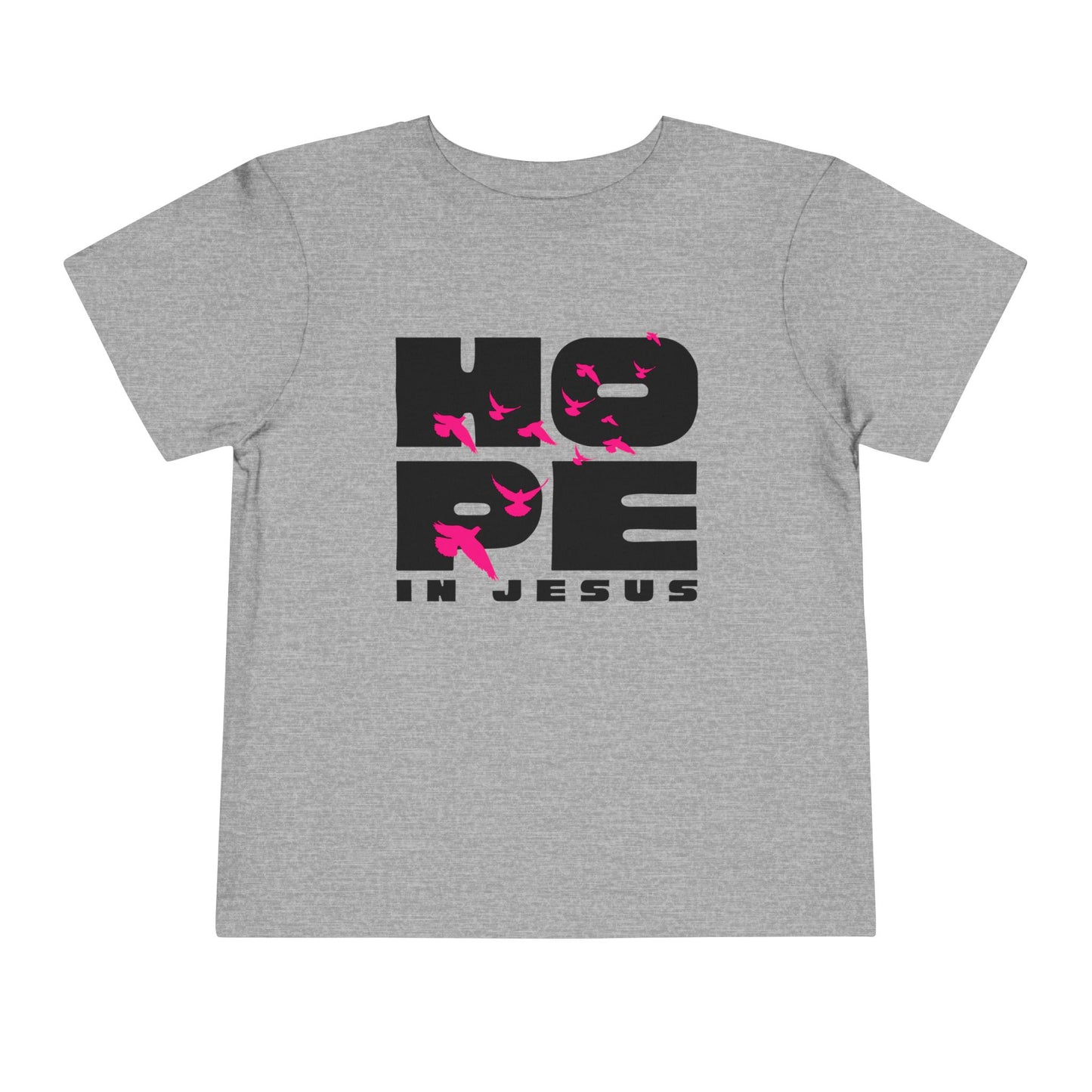 Hope in Jesus Toddler Girl Christian T-Shirt | Faith-Based Toddler Tee for Girls