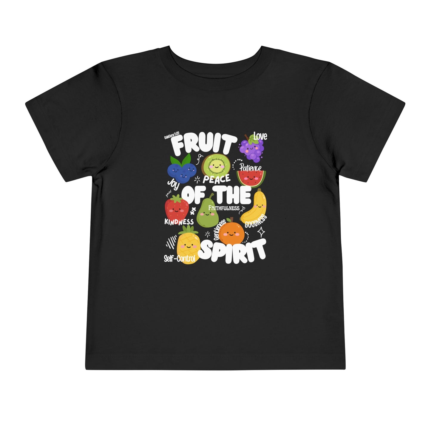 Toddler Fruit of the Spirit Christian T-Shirt, Galatians 5:22–23 Bible Verse Tee