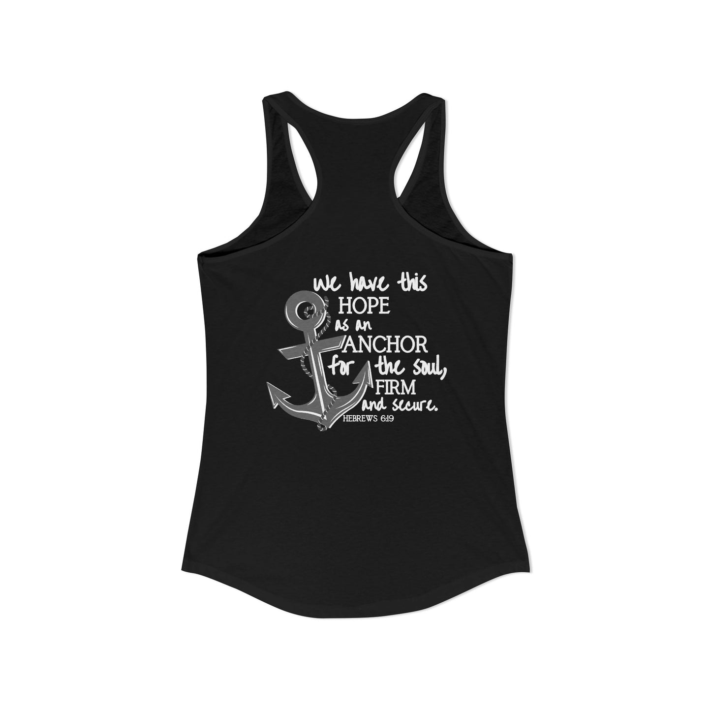 Women's Racerback Nautical Bible Verse Tank Top