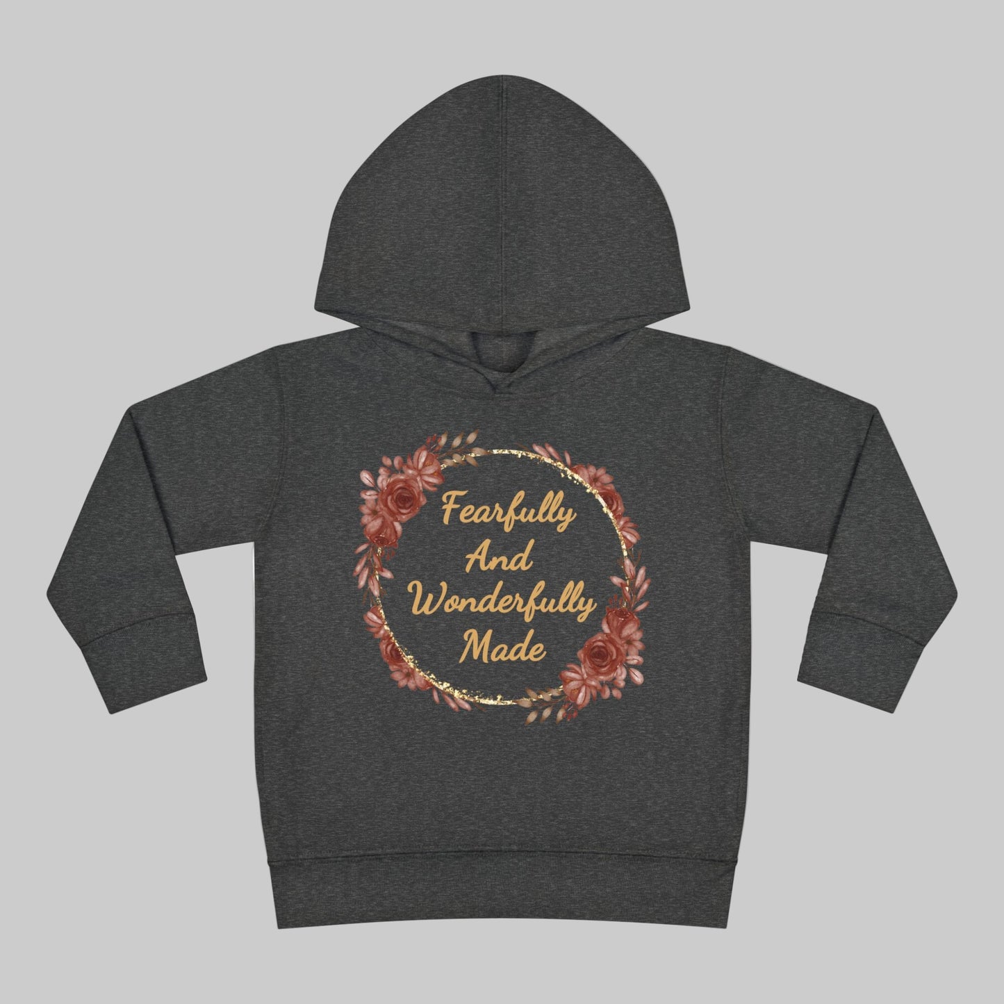 Toddler Fearfully And Wonderfully Made Hoodie, Toddler Bible Verse Hoodie, Christian Hooded SweatShirt For Toddler Girls