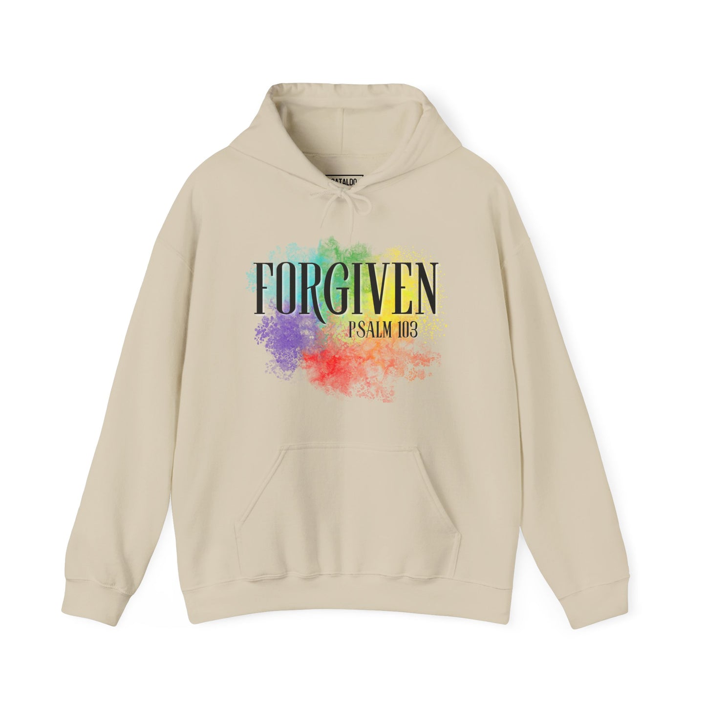 Forgiven Psalms Bible Verse Adult Heavyweight Hooded Sweatshirt