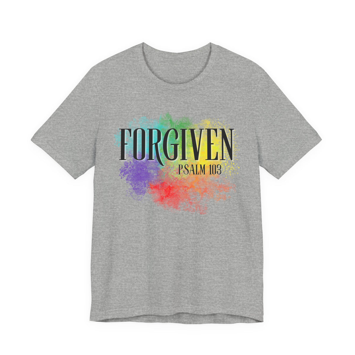 Forgiven Christian T-Shirt | Psalm 103 Bible Verse Faith Tee