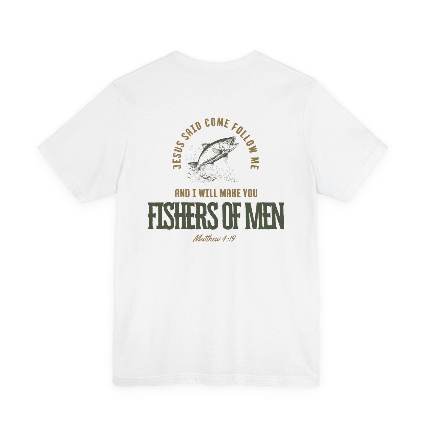 Fishers Of Men Bible Verse Short Sleeve Jesus Tee