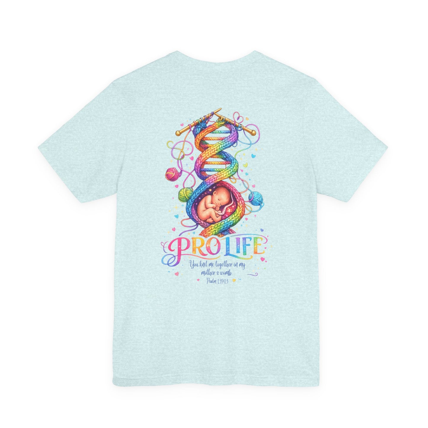 Pro-Life Christian T-Shirt - Psalm 139 Baby in the Womb Faith Tee