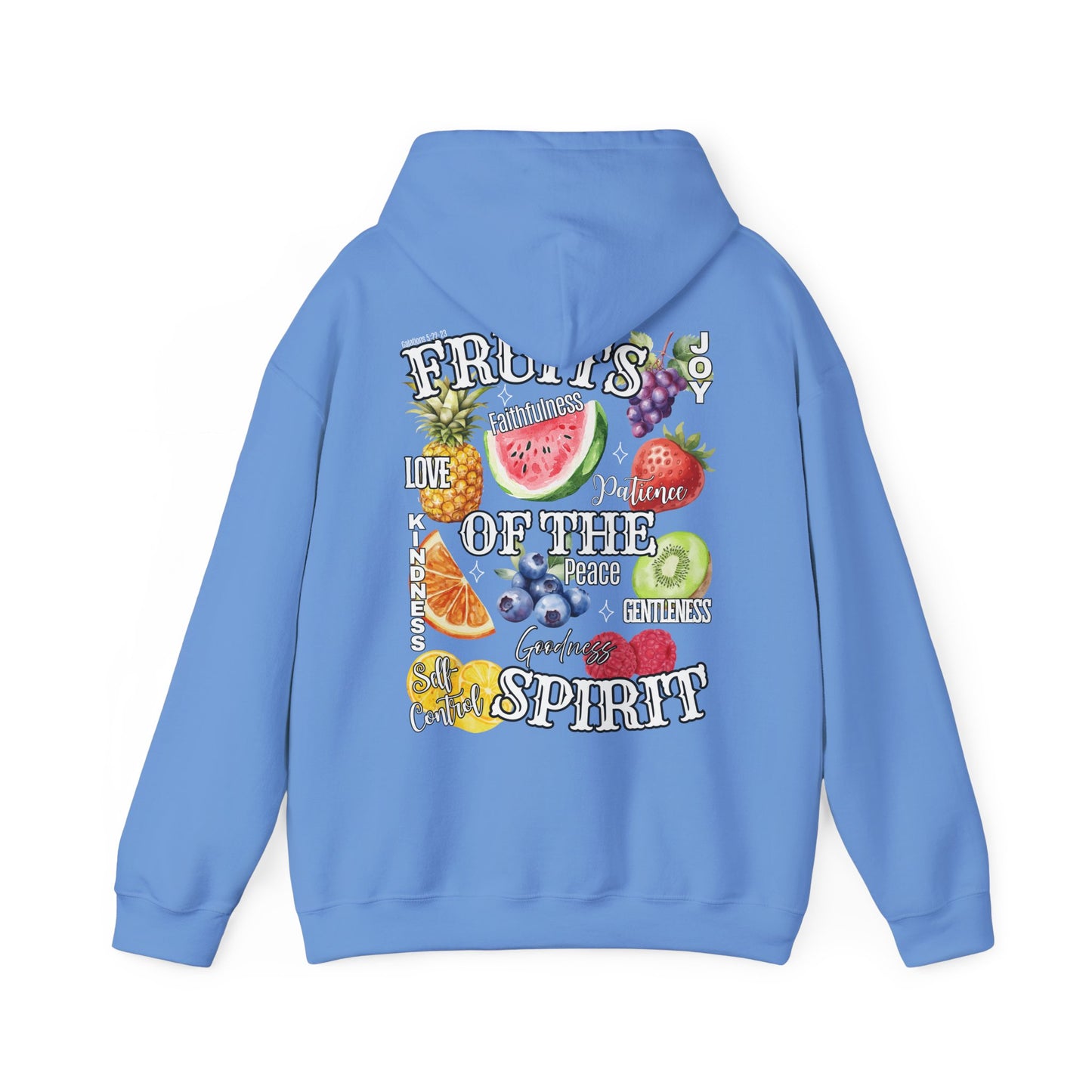 Fruits of the Spirit Hoodie — Watercolor Fruit Faith Sweatshirt