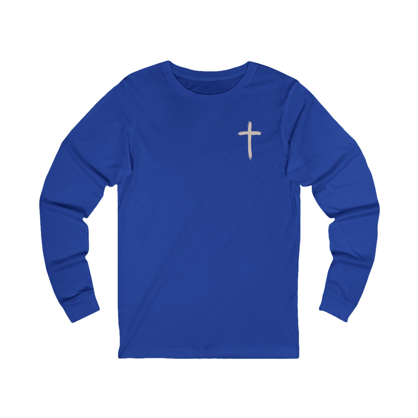 Look at the Birds Of The Air Long Sleeve Tee — Matthew 6:26 Christian Cross Scripture Shirt