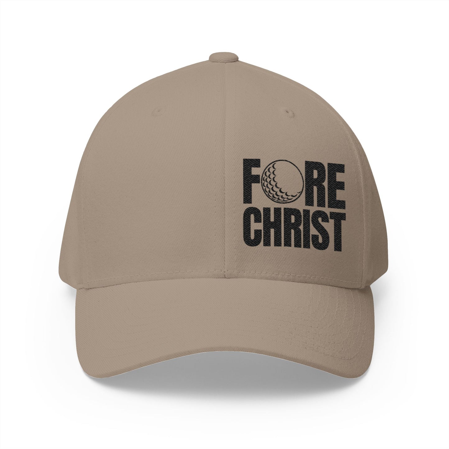 Fore Christ Golf Hat - Fitted Golf Hat For Christians