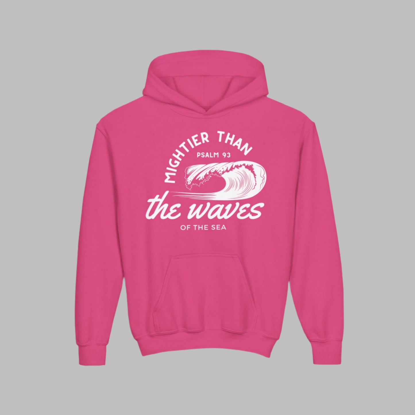 Kids Mightier Than The Waves Of The Sea Youth Heavyweight Hooded Sweatshirt