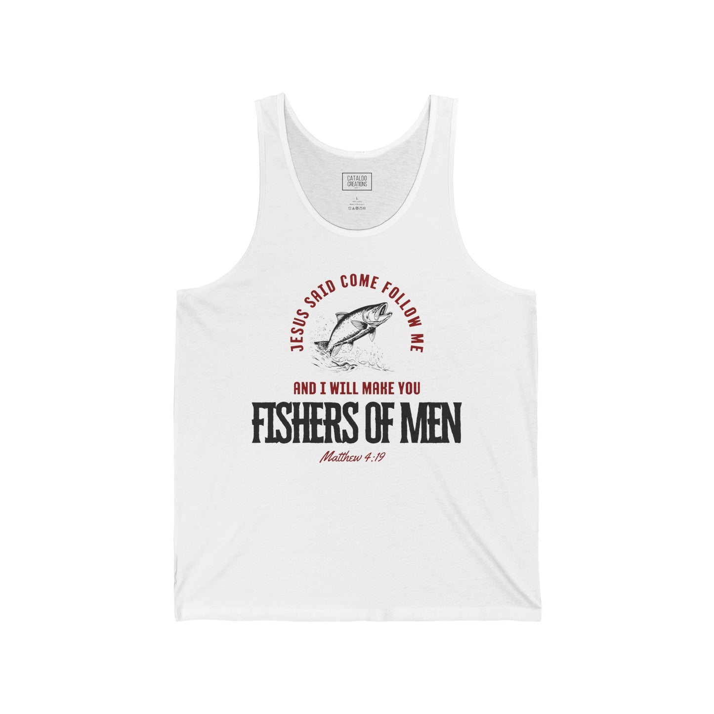 Fishers Of Men Jesus Tank Top, Unisex Scripture Tank