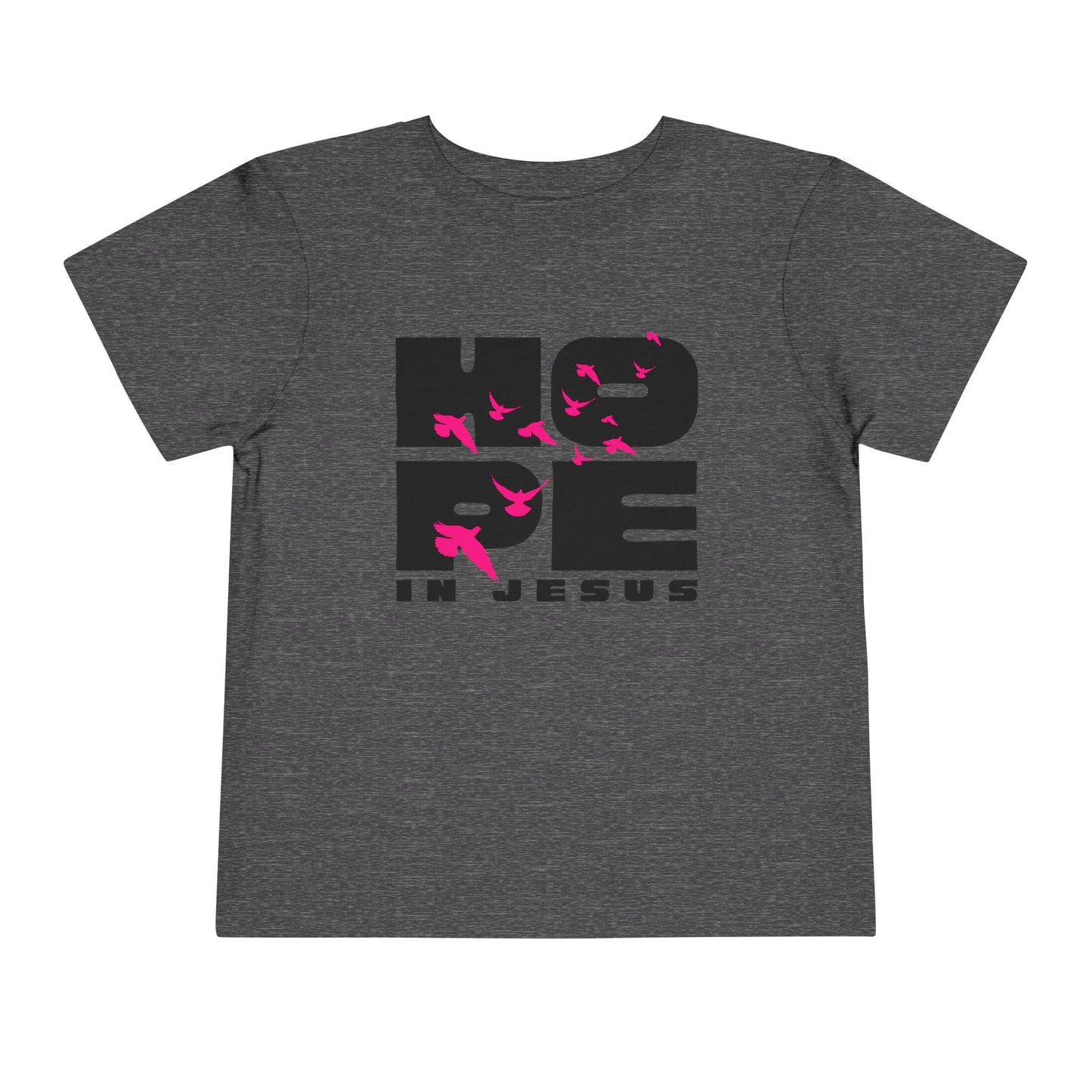 Hope in Jesus Toddler Girl Christian T-Shirt | Faith-Based Toddler Tee for Girls