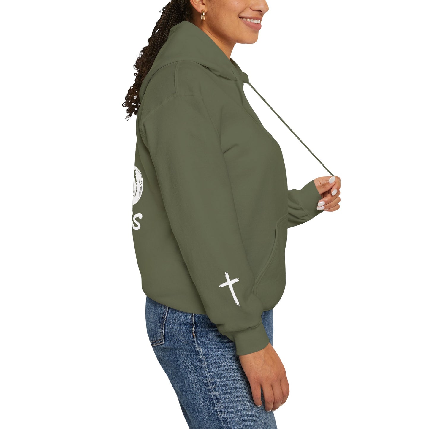 Faith-Inspired Psalm 93 Hooded Sweatshirt, 'Mightier Than The Waves Of The Sea' Cozy Hoodie, Christian Sweatshirt