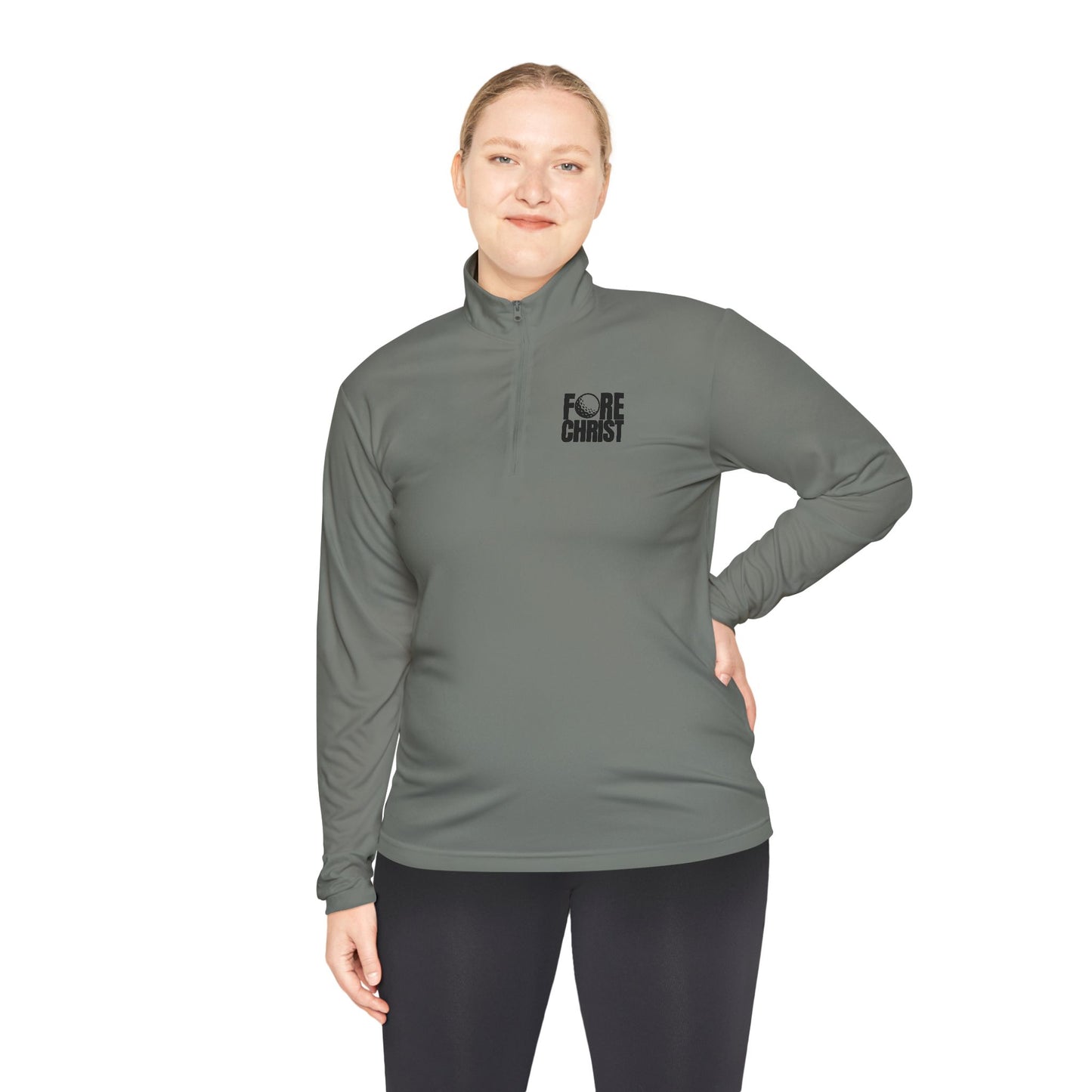 'Fore Christ' Faith-Inspired Unisex Quarter-Zip Pullover - Christian Activewear, Golf And Athletic Apparel