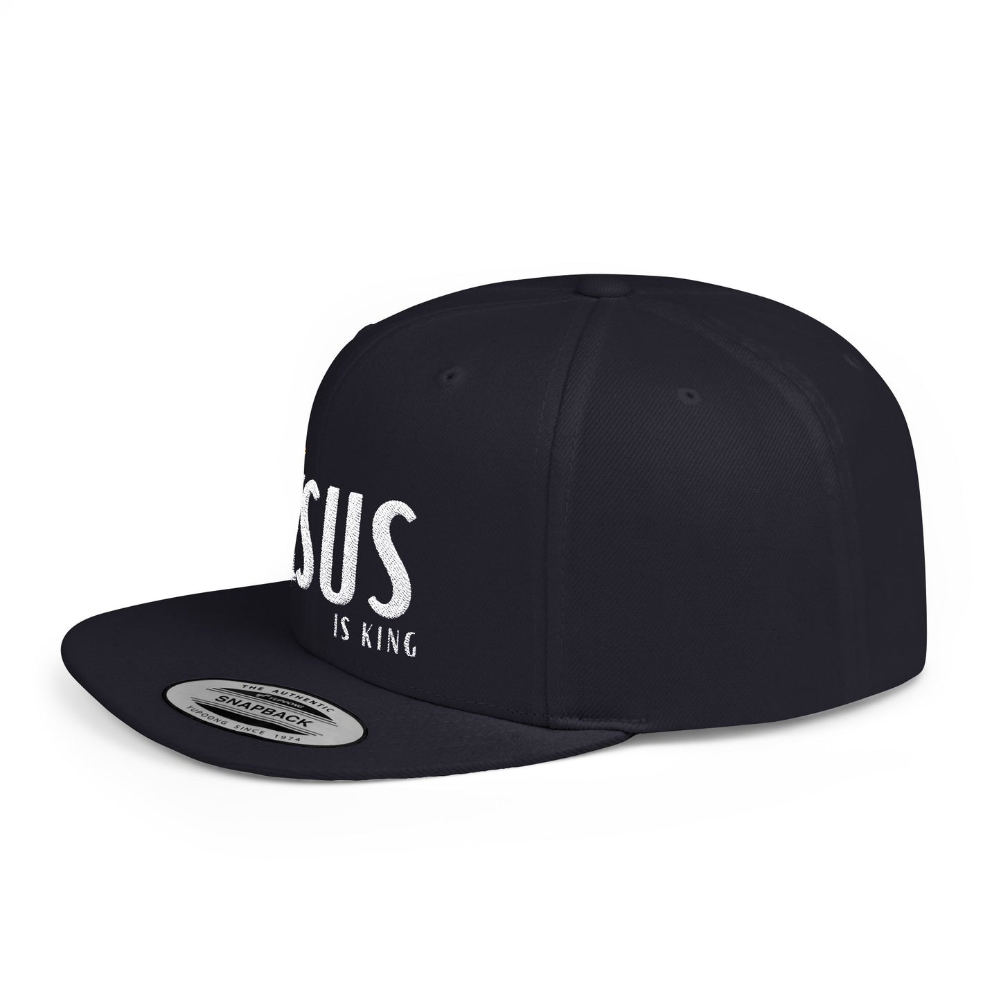 Jesus Is King Flat Brim Snapback