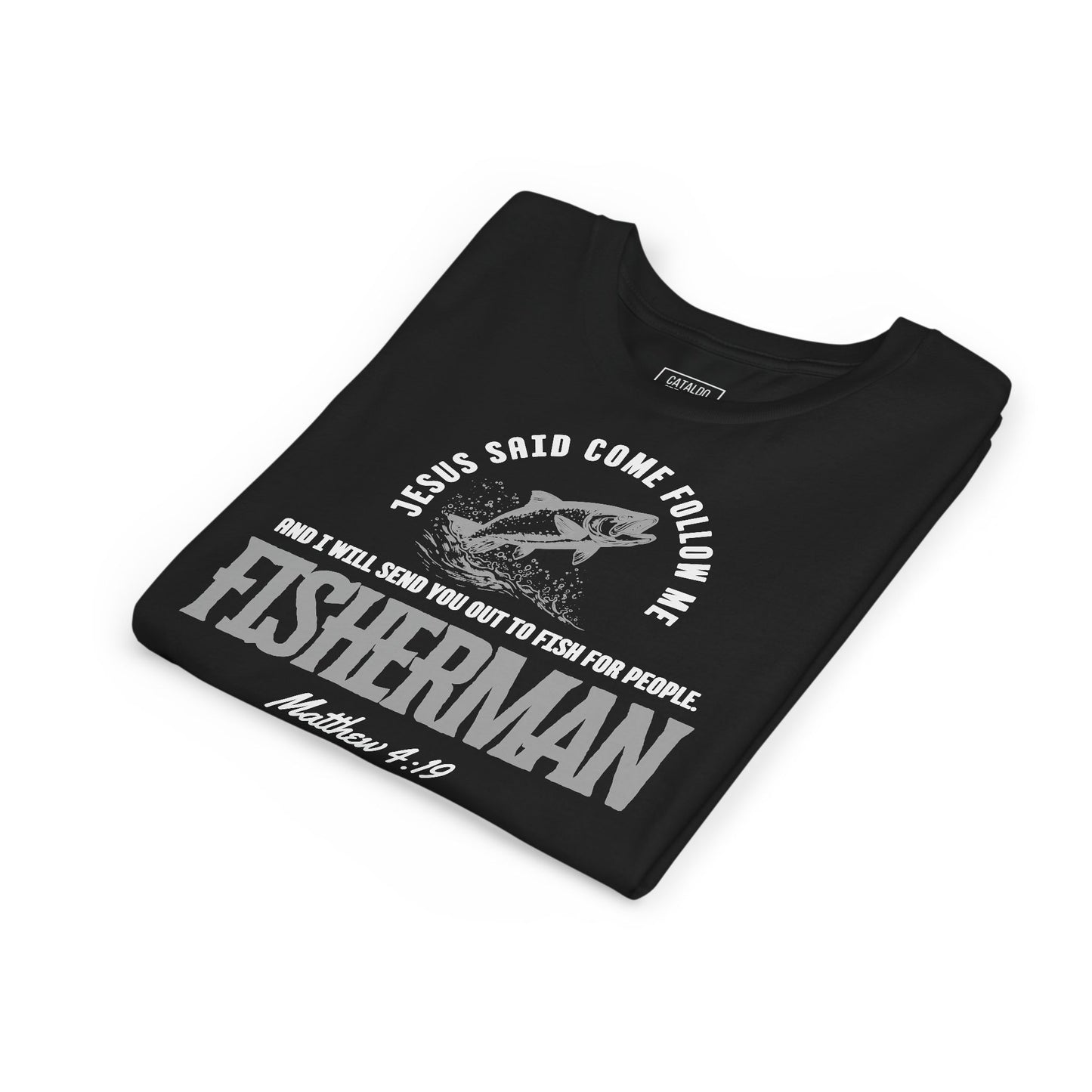 'Fisher Of Men' Fisherman Youth Short Sleeve Tee - Inspirational Jesus Design