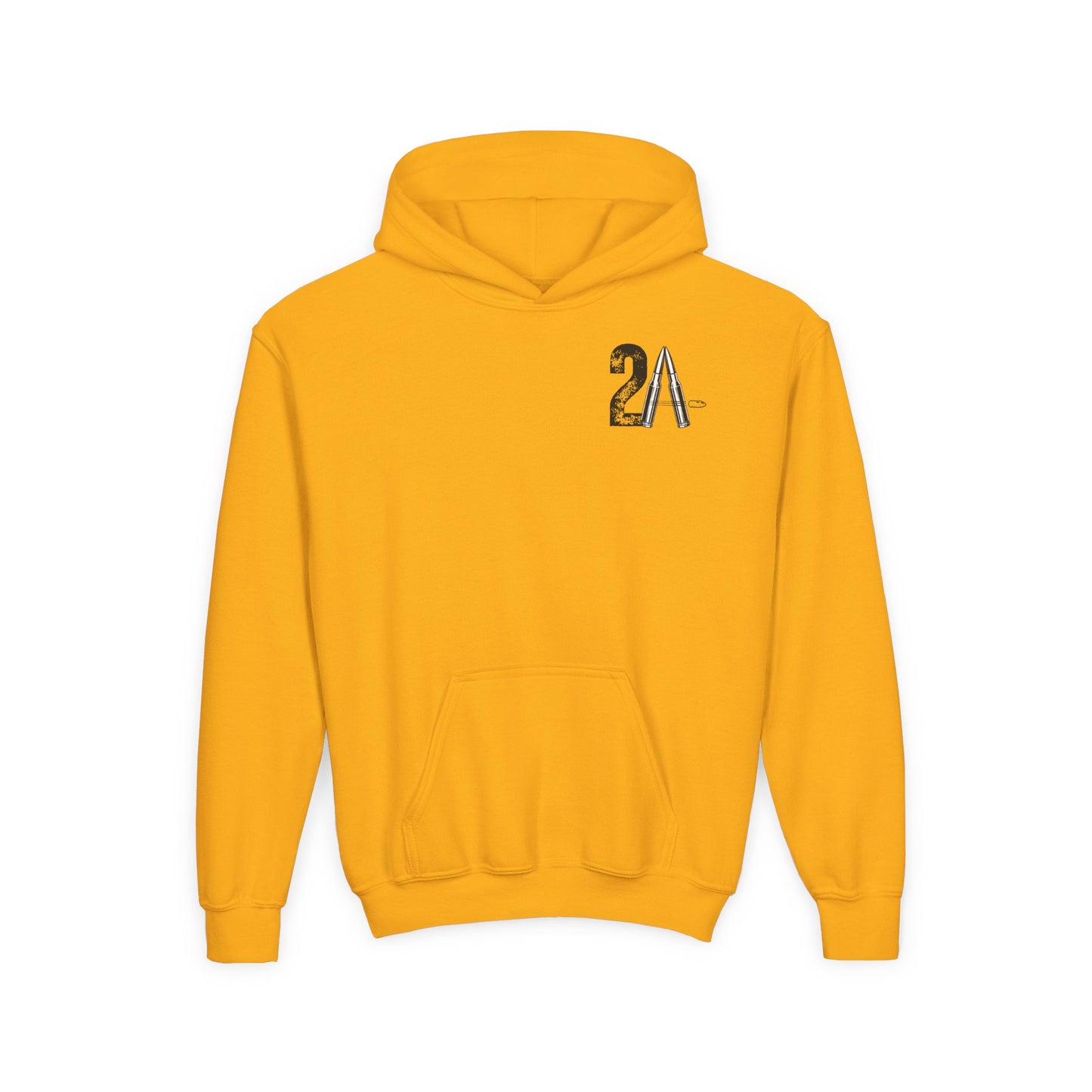 Youth 2nd Amendment Flag Design Hoodie, Kids 2A Sweatshirt, Gift for Teens, Patriotic Apparel, Flag Hoodie