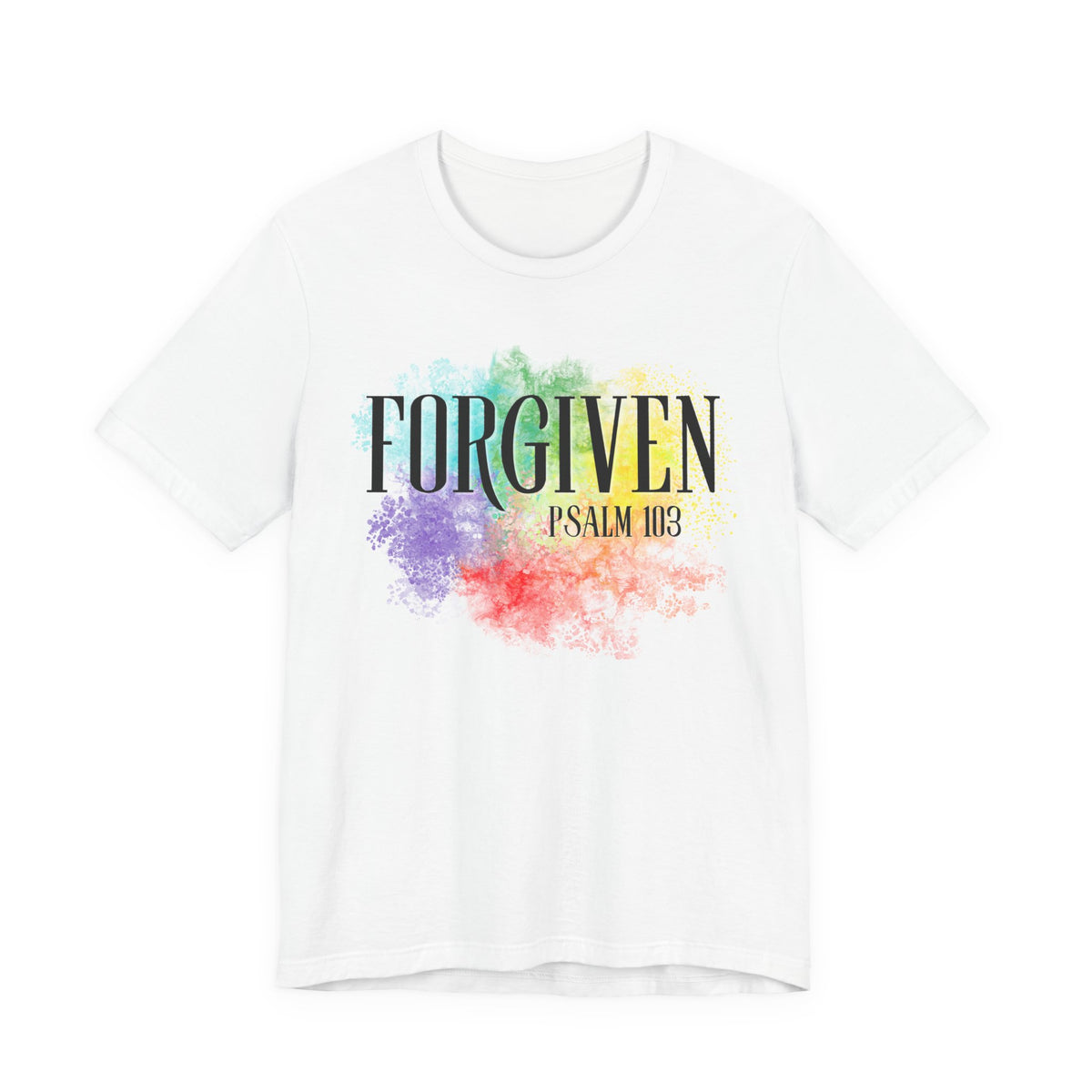 Forgiven Christian T-Shirt | Psalm 103 Bible Verse Faith Tee