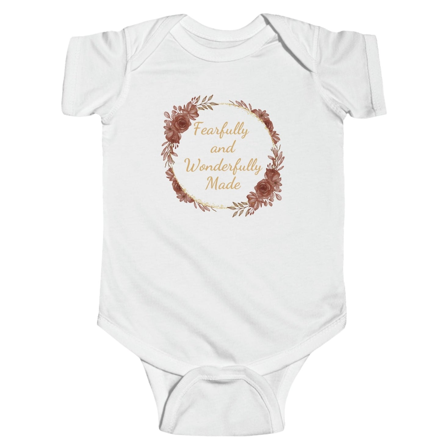 Christian Baby Onesie. Fearfully And Wonderfully Made Infant Bodysuit