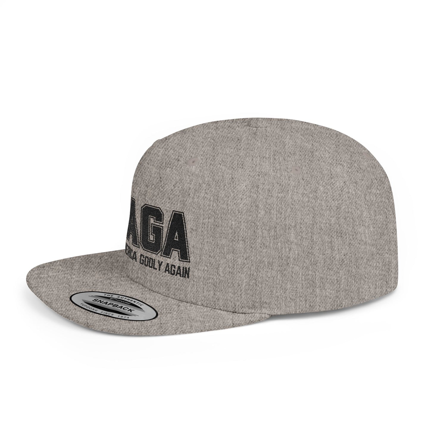 Make America GODLY Again Flat Brim Snapback Hat