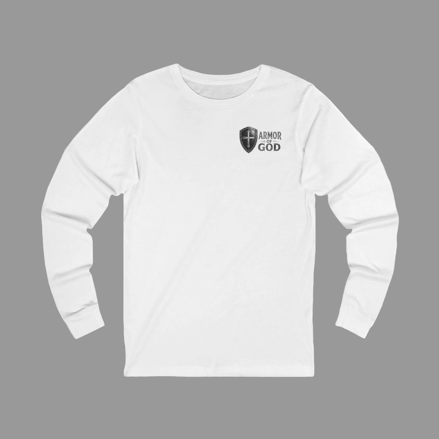 Full Armor of God Long Sleeve Tee — Christian Faith Scripture Shirt (Ephesians 6:13)