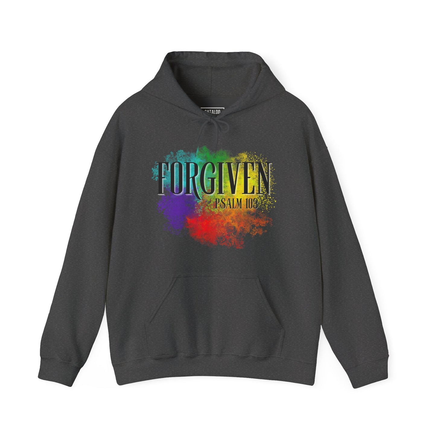 Forgiven Psalms Bible Verse Adult Heavyweight Hooded Sweatshirt