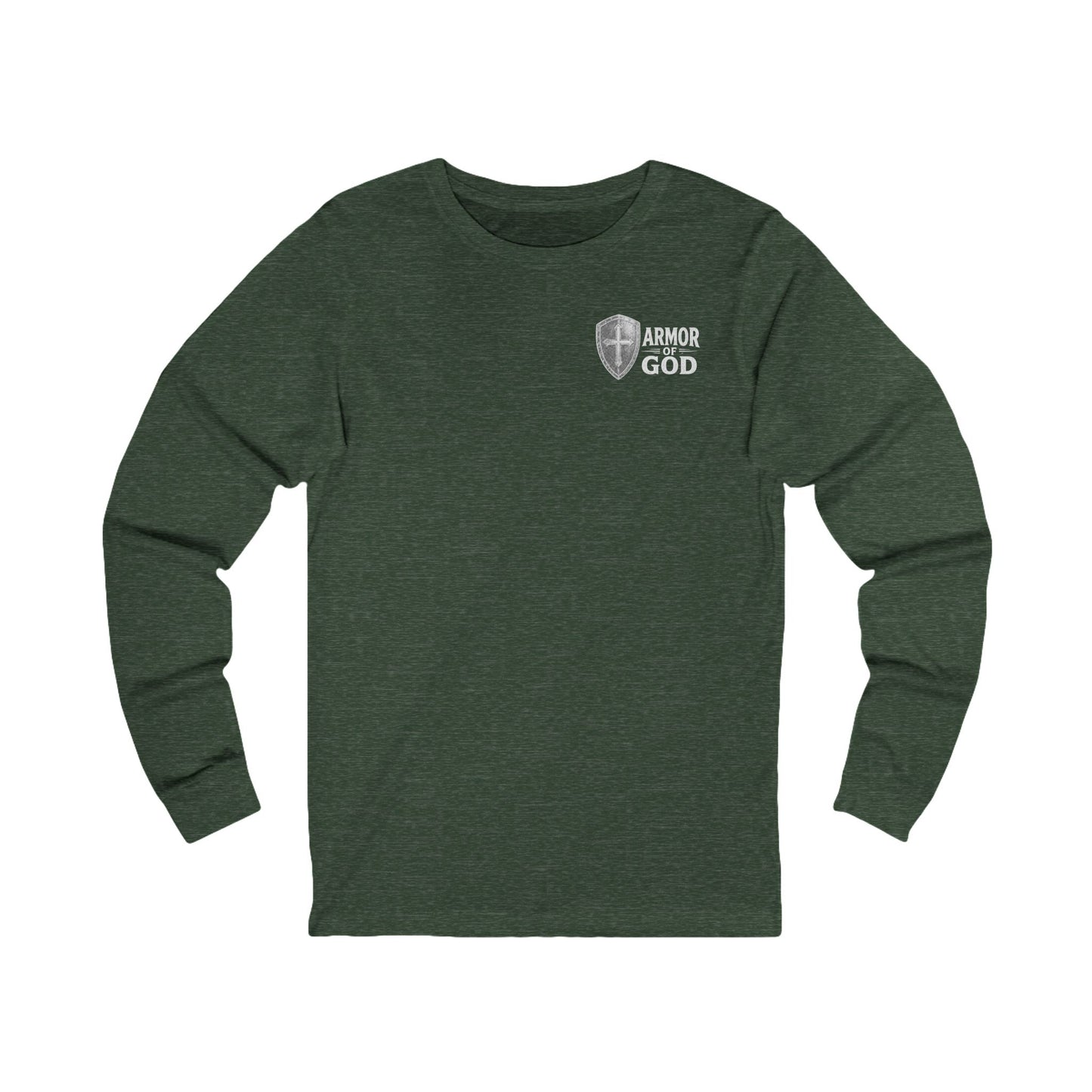 Full Armor of God Long Sleeve Tee — Christian Faith Scripture Shirt (Ephesians 6:13)