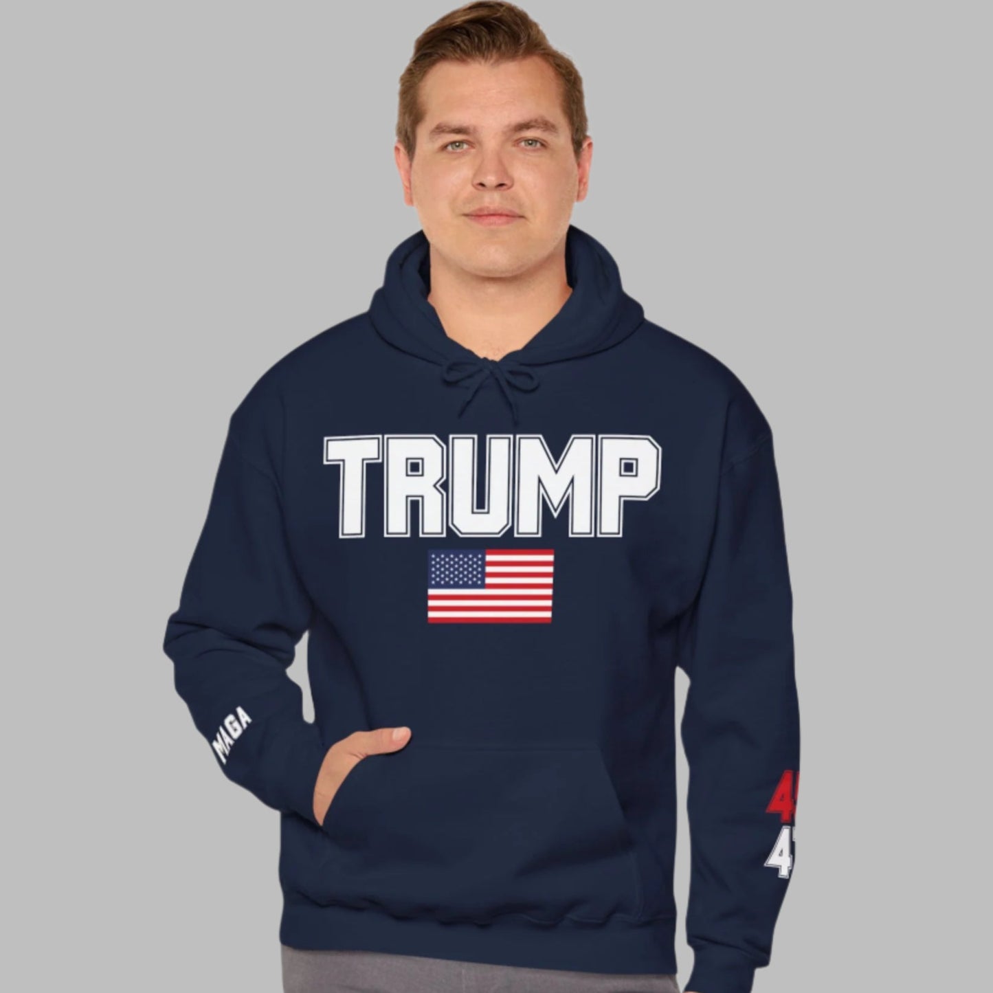 Trump 45-47 Heavyweight Hooded Sweatshirt