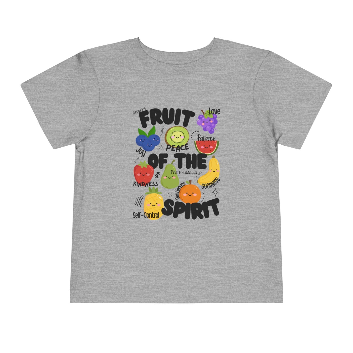 Toddler Fruit of the Spirit Christian T-Shirt, Galatians 5:22–23 Bible Verse Tee