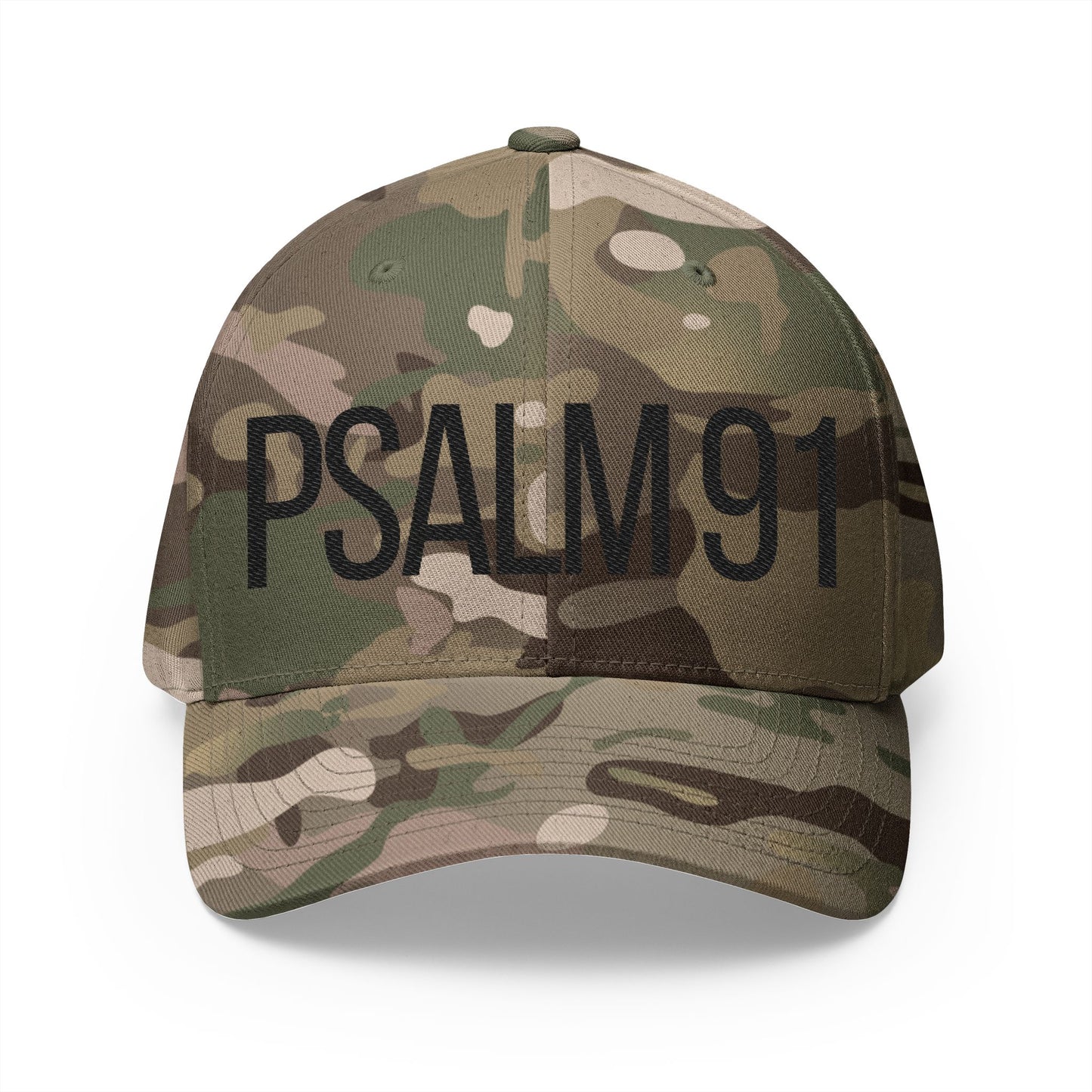 Embroidered Psalm 91 Cap - Faith-Inspired Structured Hat