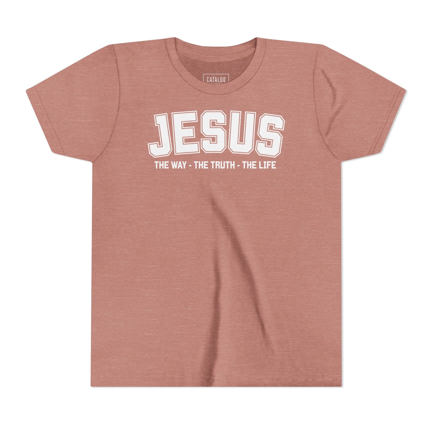 Faith-Inspired Youth Tee - Jesus - The Way, The Truth, The Life, Christian Apparel, Faith-Based Gift, Youth Clothing