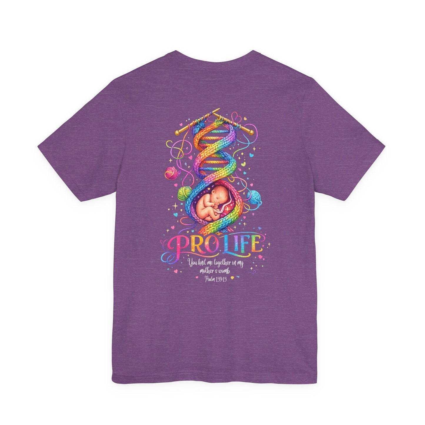 Pro-Life Christian T-Shirt - Psalm 139 Baby in the Womb Faith Tee