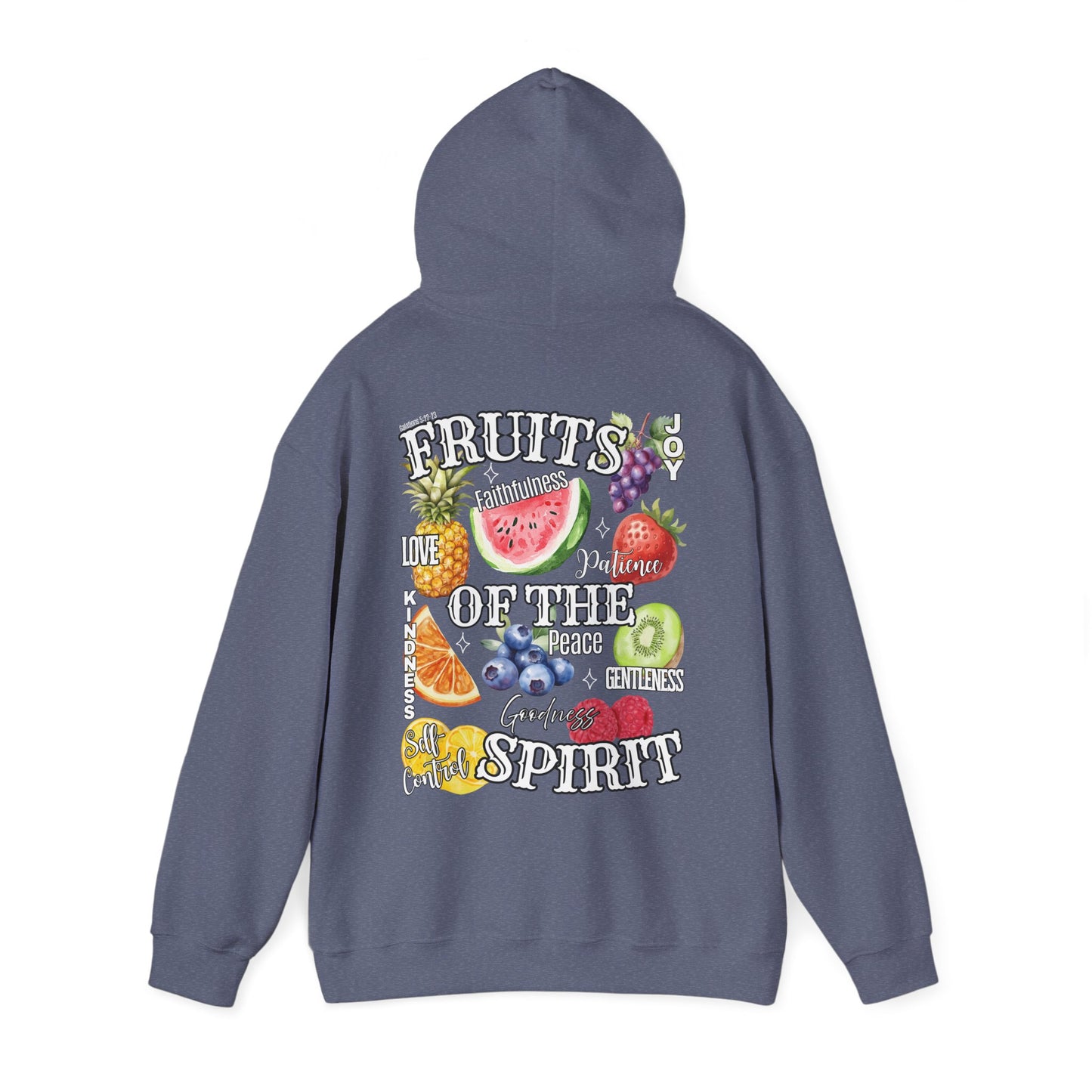 Fruits of the Spirit Hoodie — Watercolor Fruit Faith Sweatshirt