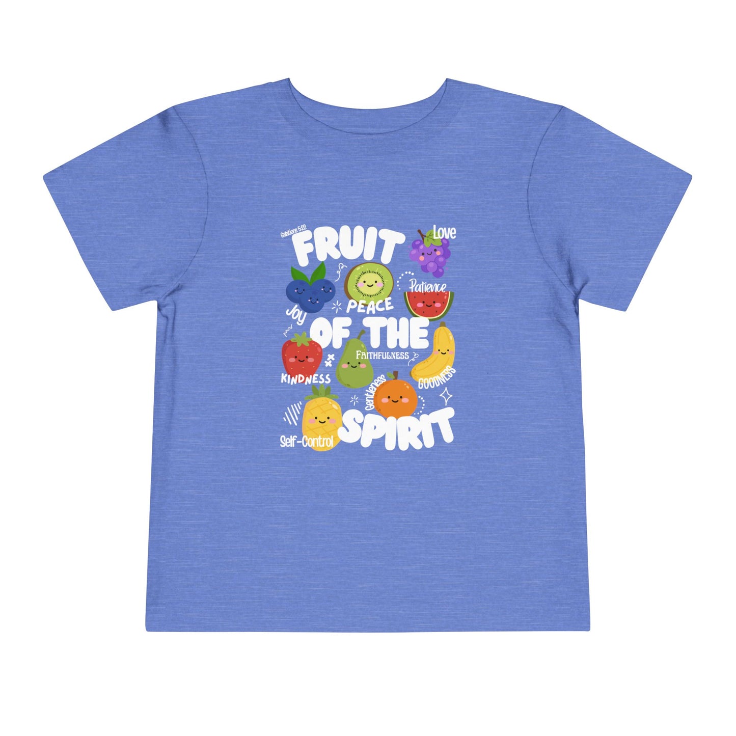 Toddler Fruit of the Spirit Christian T-Shirt, Galatians 5:22–23 Bible Verse Tee