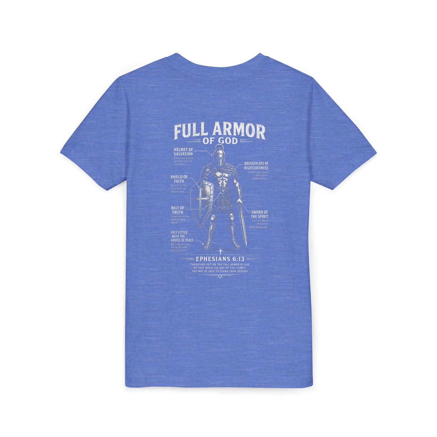 Kids Full Armor of God Christian Graphic T-Shirt (Ephesians 6:13)
