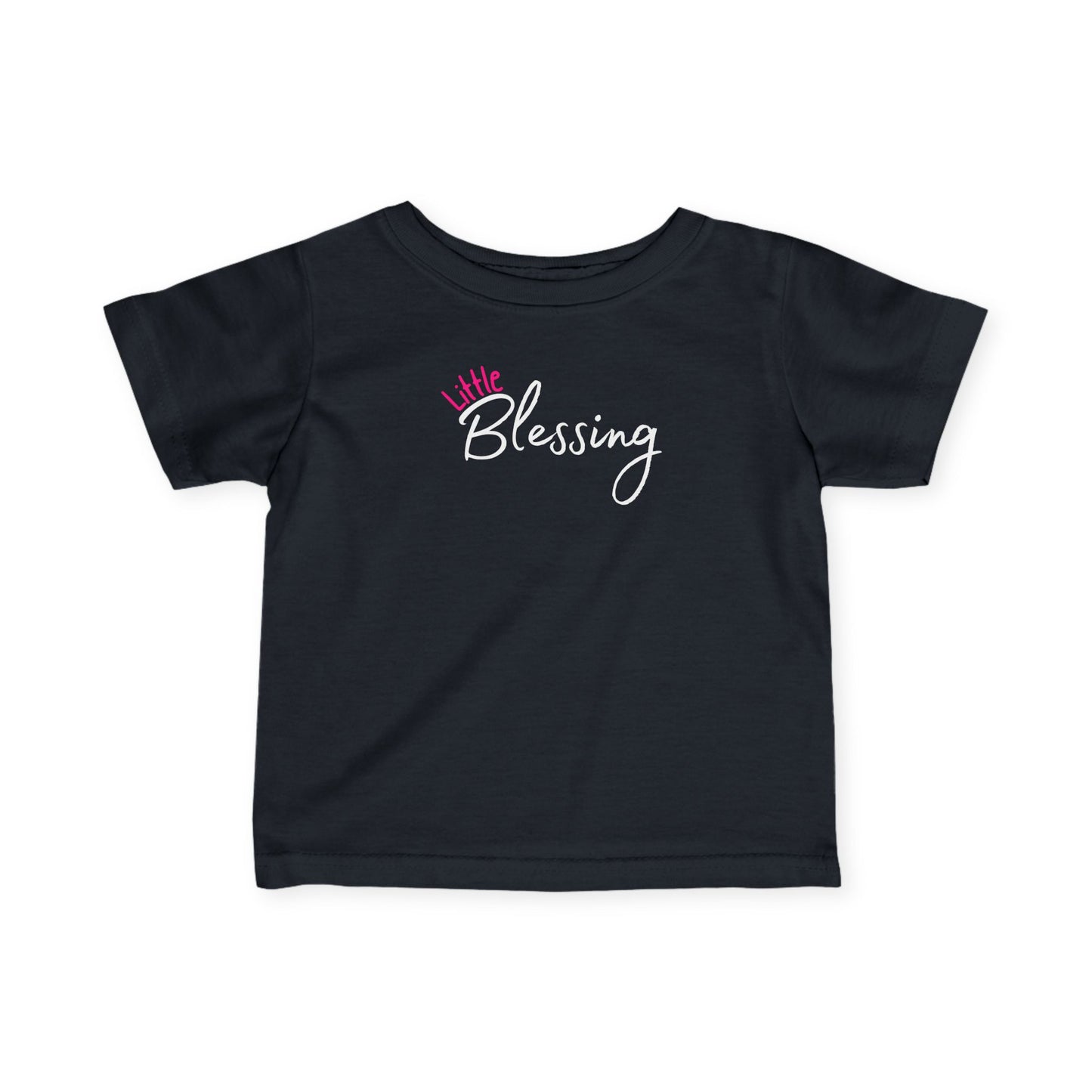 Infant Girl Tee - "Little Blessing" Script Baby Shirt | Newborn Gift, Baby Shower