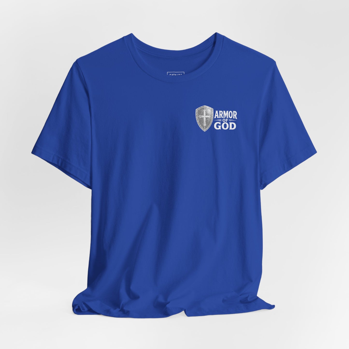 Full Armor of God Christian T-shirt featuring Ephesians 6:13. Vintage armor illustration designed to inspire faith, courage, and daily spiritual strength.