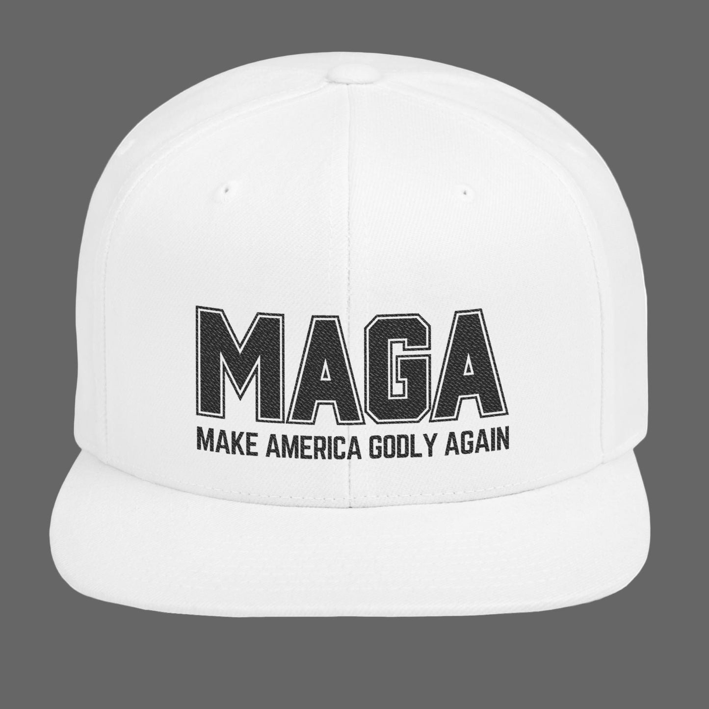 Make America GODLY Again Flat Brim Snapback Hat