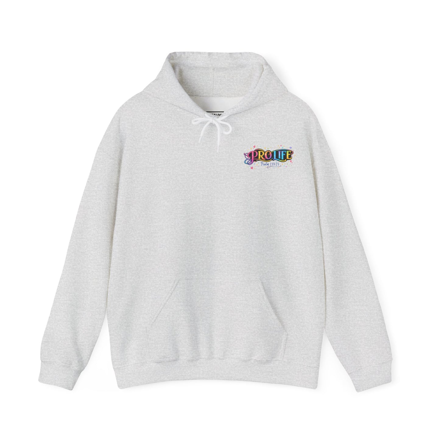 Pro-Life Christian Hoodie, Psalm 139 "You Knit Me Together" Heavy Blend Hooded Sweatshirt