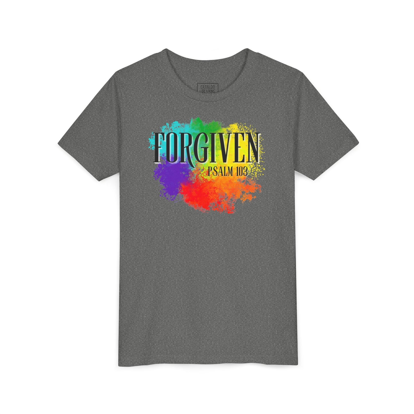 Kids Forgiven Bible Verse Short Sleeve Tee