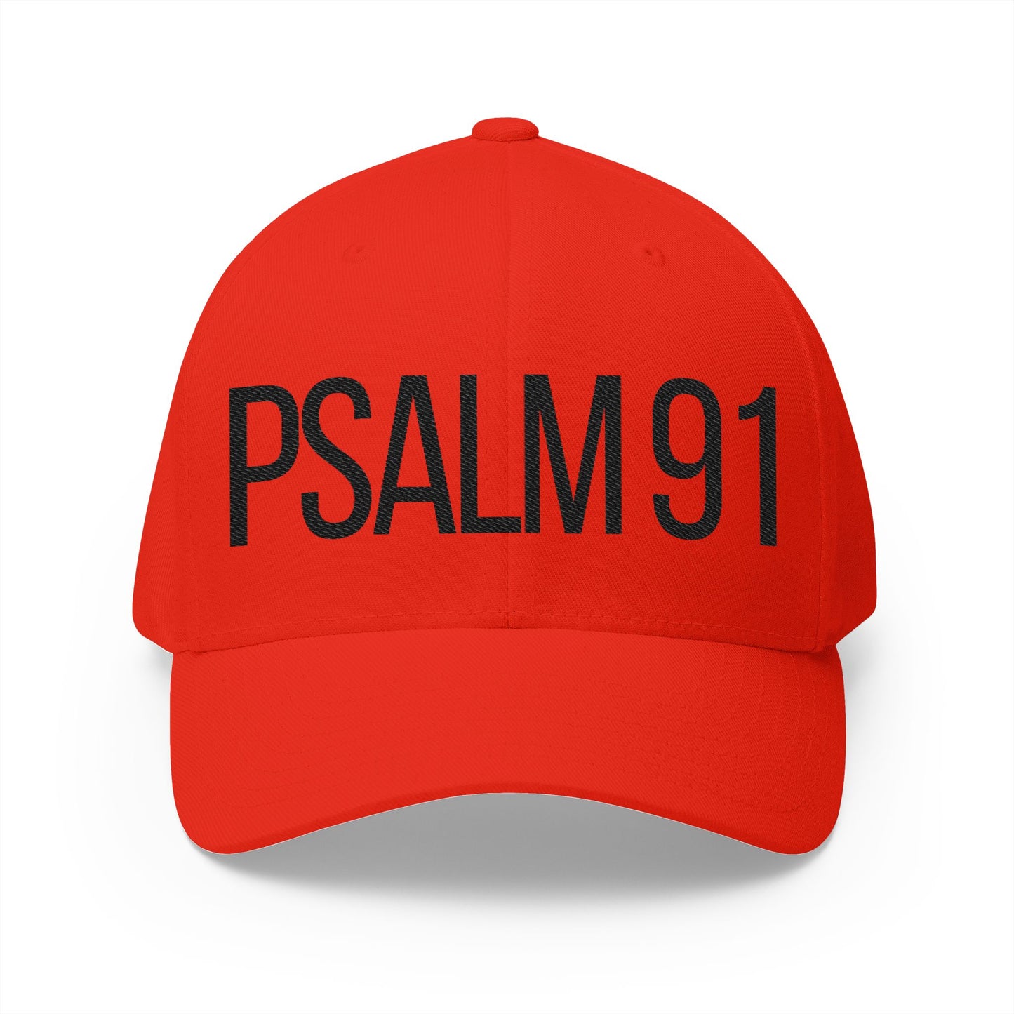 Embroidered Psalm 91 Cap - Faith-Inspired Structured Hat