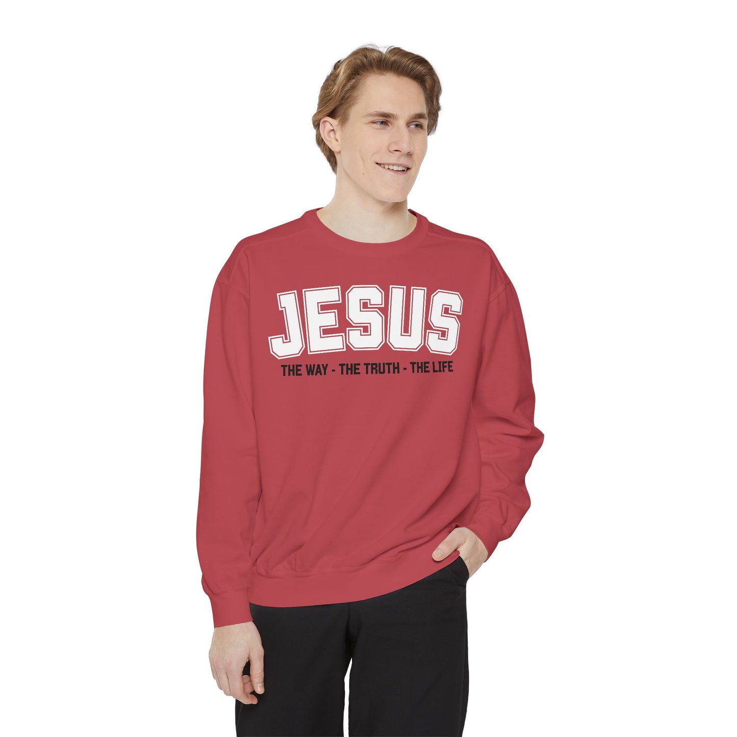 Jesus The Way, The Truth, The Life Crewneck Sweatshirt, Faith Apparel, Religious Sweatshirt, Inspirational Wear