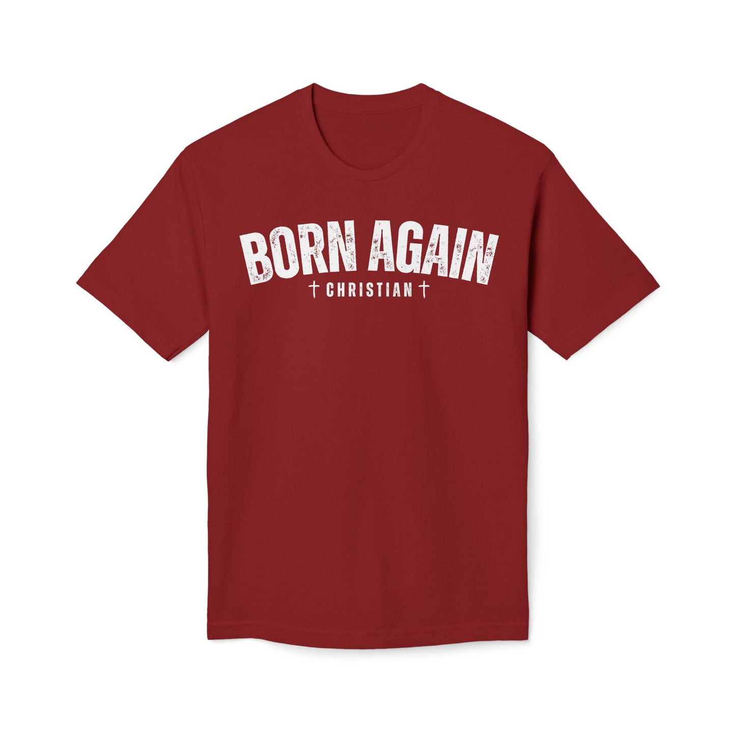 Made In The USA Born Again Christian Apparel, Born Again Cross Tee, Faith-Based Gift, Casual Wear, Spiritual Clothing